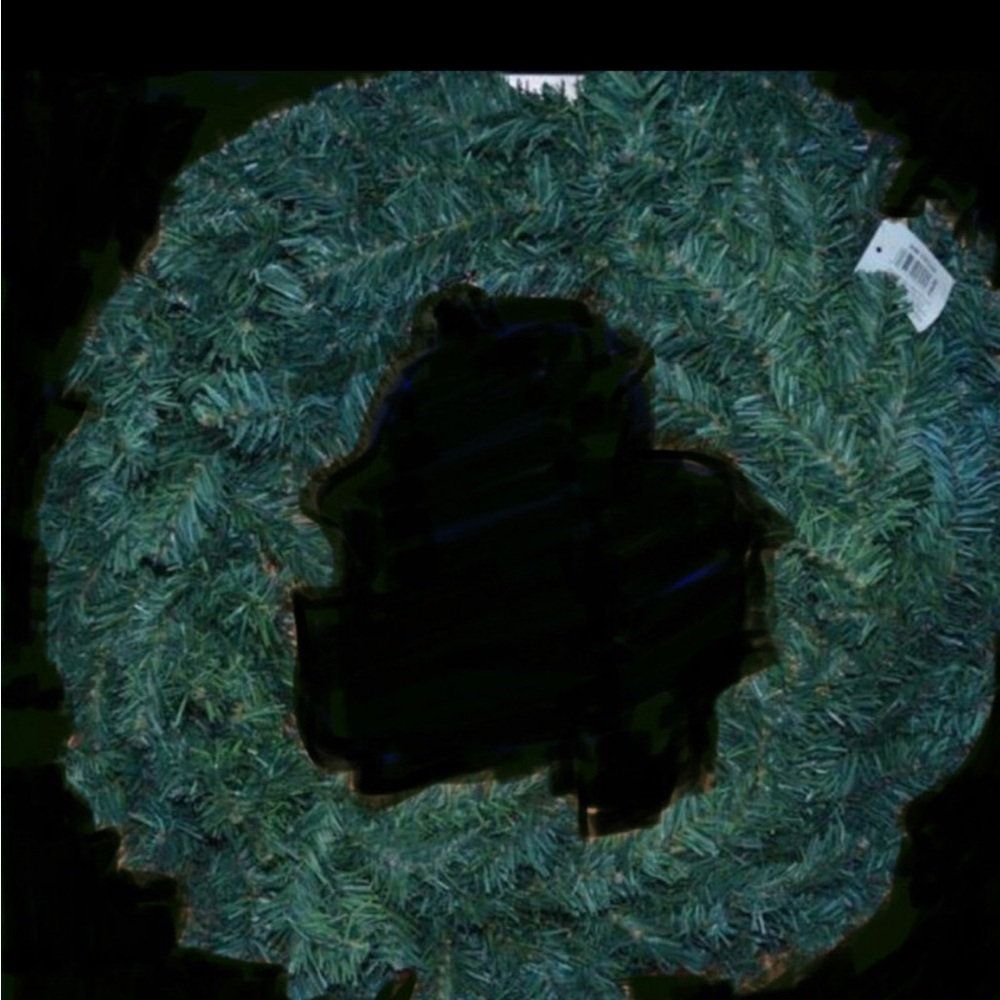2 Festive Green Holiday Wreath - 2 identical wreaths 18 inch